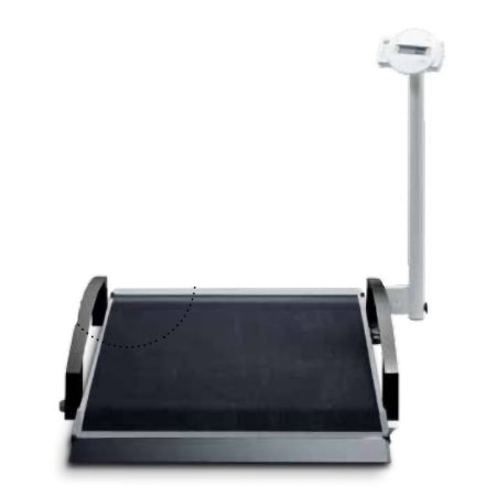 Seca - Wheelchair Scale LCD Display 360 kg Black AC Power / Battery Operated - 664KG