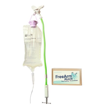 FreeArm Muscle - Feeding Tube / Infusion Bag Holder Green - Staley House - FAM001001G