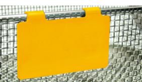 Healthmark - Basket Tag Clip On Black 2 X 3.5 Inch Polypropylene 1 Each - Healthmark Industries - CBTBK-25