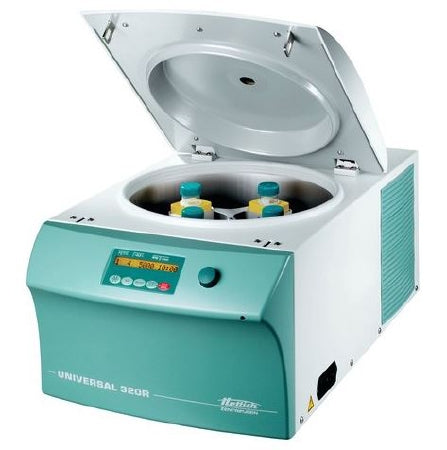 Universal 320R - Refrigerated Benchtop Centrifuge Package Multiple Options Fixed Angle Rotor / Swinging Bucket Rotor / Microplate Rotor Capable 15,000 Max RPM / 21,382xG Max RCF - Hettich Instruments - 320RPLATE