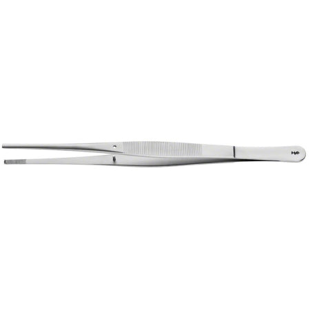 Aesculap - Tissue Forceps Stille-Baraya 7-7/8 Inch Length Surgical Grade Stainless Steel NonSterile NonLocking Thumb Handle Straight 3 X 4 Teeth - BD726R