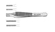 Jarit Carb-Bite - Needle / Tissue Pulling Forceps Adson 4-7/8 Inch Length OR Grade Stainless Steel / Tungsten Carbide NonSterile NonLocking Thumb Handle Straight 1 X 2 Teeth - Integra Lifesciences - 122-500