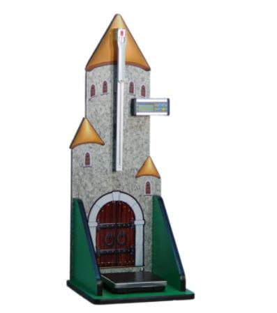 Goodtime - Padiatric Scales Castle Digital Display 440 lbs. Gold, Gray, Green Battery Operated - 6-6
