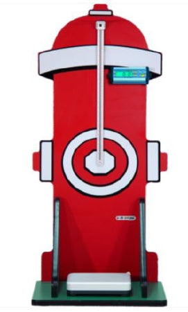 Goodtime Medical - Pediatric Scale Fire Hydrant Digital Display 440 lbs. Red, Silver Battery Oprerated - 6-5