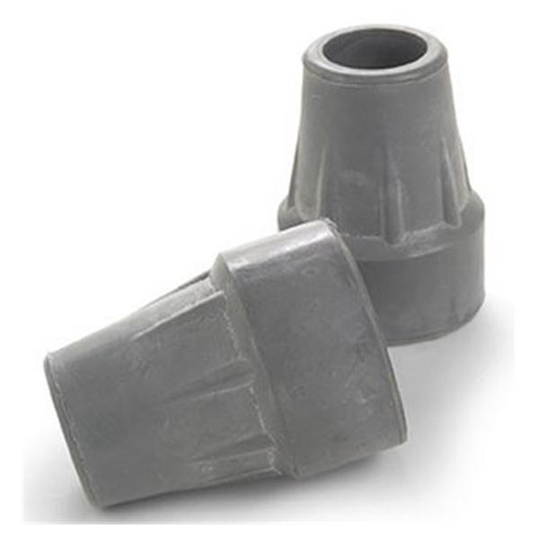 Invacare Tips Crutch Rubber 1.75" Gray Size Large 1/Pr - 6134