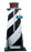 Goodtime - Pediatric Scale Lighthouse Digital Display 440 lbs. Black, White Battery Operated - 6-7