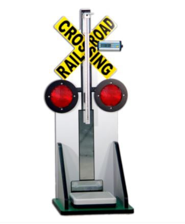Goodtime - Pediatric Scale Railroad Digital Display 440 lbs. Silver, Yellow Battery Operated - Goodtime Medical - 6-8