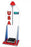 Goodtime - Pediatric Scale Rocket Digital Scale 440 lbs. Red, White Battery Operated - Goodtime Medical - 6-3