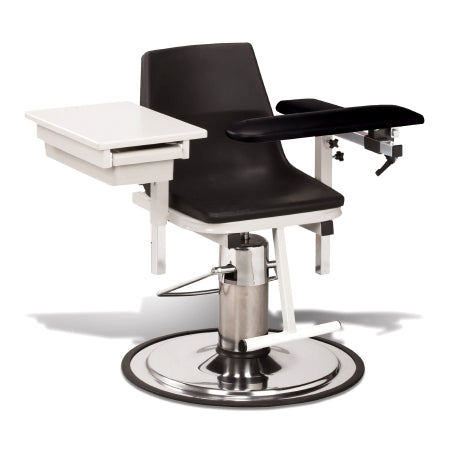Market Lab - Hydraulic Blood Drawing Chairs Black - 15974-BK