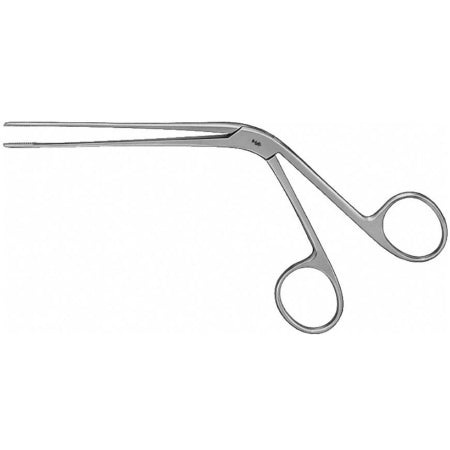 Aesculap - Nasal Dressing Forceps Tilley 5-1/8 Inch Length OR Grade Stainless Steel NonSterile NonLocking Finger Ring Handle Straight Serrated Tip - OF408R