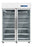 Aegis - Upright Refrigerator 50 cu.ft. 2 Swing Glass Doors Automatic Defrost - GL-RG-50M