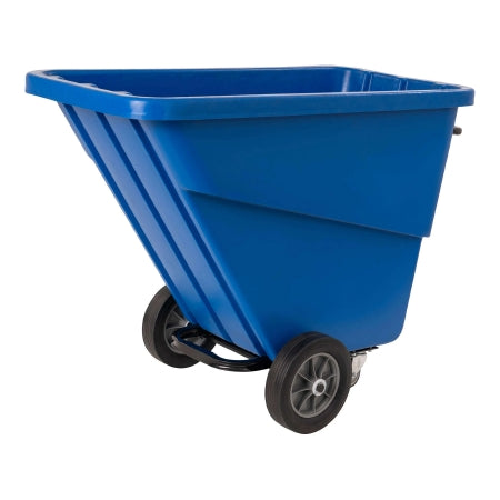 R & B Wire Products - Tilt Truck 12 Inch Front Wheels / 4 Inch Rear Swivel Casters 750 lb. Capacity Tubular Steel Handle Poly / Steel - TILT-SML/B