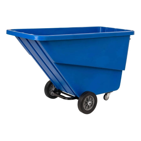R & B Wire Products - Tilt Truck 12 Inch Front Wheels / 4 Inch Rear Swivel Casters 1000 lb. Capacity Steel Tubular Handle Poly / Steel - TILT-LRG/B