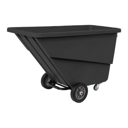 R & B Wire Products - Tilt Truck 12 Inch Front Wheels / 4 Inch Rear Swivel Casters 1000 lb. Capacity Steel Tubular Handle Poly / Steel - TILT-LRG/BLK