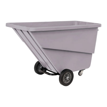 R & B Wire Products - Tilt Truck 12 Inch Front Wheels / 4 Inch Rear Swivel Casters 1000 lb. Capacity Tubular Steel Handle Poly / Steel - TILT-LRG/G