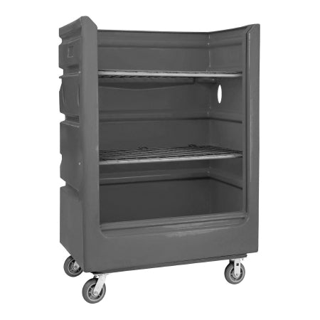 R & B Wire Products - Turnabout Truck 2 Shelves 2000 lbs. Poly / Steel 6 Inch Casters - 747G