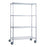R & B Wire Products - Linen Cart 4 Shelves 1000 lb. Weight Capacity Wire 5 Inch Casters, 2 Locking - LC243672
