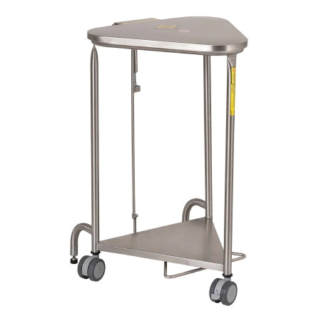 R & B Wire Products - Hamper Frame Triangular Foot Pedal Self Closing Lid - 669SS