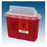 Plasti-Products Inc Container Sharps 5.4Qt Plastic Red/Clear 20/Case - 143154