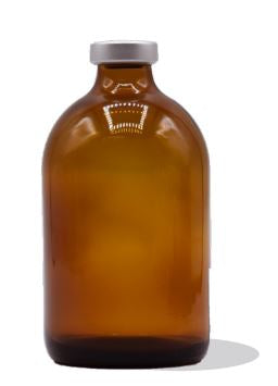 ALK Laboratories - Empty Vial Borosilicate Glass 100 mL Stopper Cap - SEV100-AMB