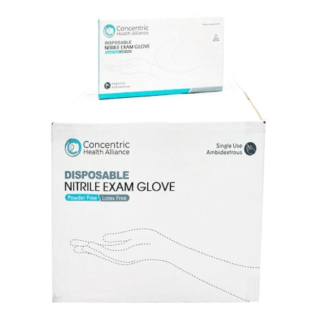 Concentric - Exam Glove Small NonSterile Nitrile Standard Cuff Length Blue - Concentric Health Alliance - NITPFSM