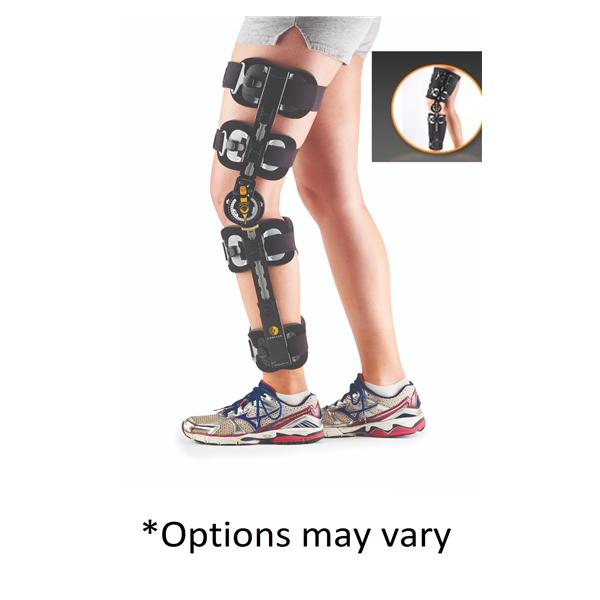 Corflex Brace Post-Op Contender Adult Knee Full Foam Black Universal Ea - 75-7550