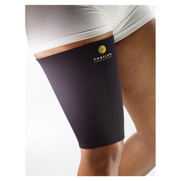 Corflex Sleeve Support Thigh Black Size Large Ea - 88-1515