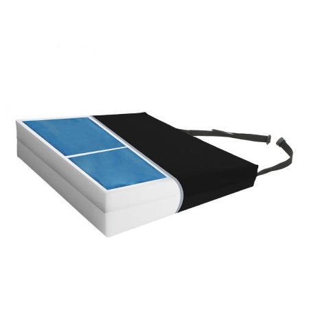 Protekt - Wedge Seat Cushion with Pommel 18 W X 16 D X 3 H Inch Gel / Foam - Proactive Medical Products - 76150G