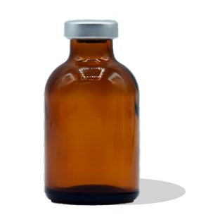 Alk Laboratories - Empty Vial Borosilicate Glass 30 mL Stopper Cap - SEV30-AMB