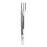 Sklar - Tissue Forceps Gerald OR Grade Stainless Steel NonSterile NonLocking Thumb Handle Straight 1.2 mm Wide Tips - 47-1197