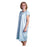 Core Products Gown Patient Embossed Cotton / Poly Large Unisex Blue Full Open Back Adult Ea - PRO-953-LG