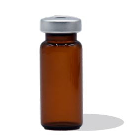 ALK Laboratories - Empty Vial Borosilicate Glass 10 mL Stopper Cap - SEV1020S-AMB