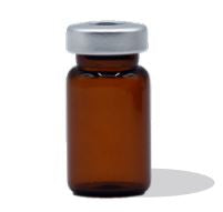 Alk Laboratories - Empty Vial Borosilicate Glass 5 mL Stopper Cap - SEV520S-AMB
