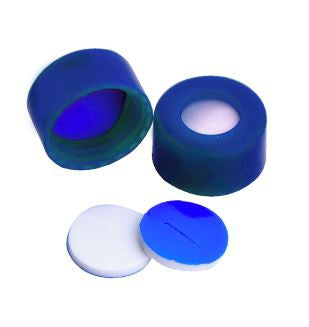 Wheaton MicroLiter - Vial Closure Polypropylene Screw Cap with Septum Blue 9 mm For Chromatography Vial NonSterile - 97046-266
