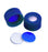 Wheaton MicroLiter - Vial Closure Polypropylene Screw Cap with Septum Blue 9 mm For Chromatography Vial NonSterile - 97046-266
