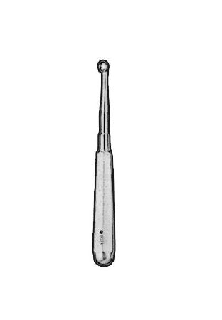 Sklar - Bone Curette Buck 4-3/4 Inch Length Hexangonal Handle Size 2 Tip Straight Round Cup Tip - 40-1732