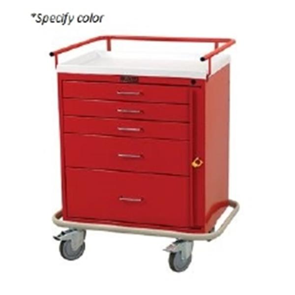 Harloff Manufacturing Cart Emergency 5 Drawer Ea - 6330