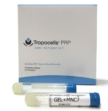 Tropocells - Platelet Rich Plasma Kit 2 X 22 mL Glass Vial Sterile - Transcend Biologics - TC4400