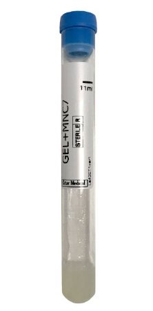 Tropocells - PRP Tube Conical Bottom Clot Activator / Separator Gel Additive 11 mL Blue Plug Seal Cap Glass Tube - Transcend Biologics - TC1000-1