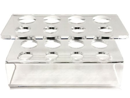 Transcend Biologics - Platelet-Rich Plamsa PRP Tube Rack 8 Place 11 mL / 22 mL Tube Size Clear 2-3/4 X 3 X 5-3/4 Inch - PRPRACK