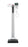 Seca - Column Scale with Height Rod 500 lbs. / 250 kg Capacity White Battery Operated - 7971721004