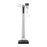 Seca - Column Scale with Height Rod 500 lbs. / 250 kg Capacity White Battery Operated - 7971721004