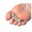 Pedifix Crest Pad Deluxe Hammer Toe Suede Beige Size X-Large Right 3/Pk - 8154A-XLR