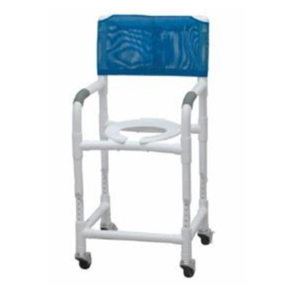 Graham-Field/Everest &Jennings Chair Shower/Commode Lumex 375Lb Capacity Rylblu Thrd Stm Csaters 23X26X40" Ea - 89210
