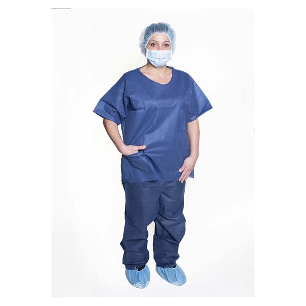 Dukal Corporation Shirt Scrub Unisex 2X Large Dark Blue 5X10/Ca - 375XXL
