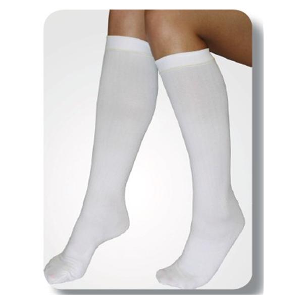 Alba-Waldensian Stocking Compression Home C.A.R.E. Knee High Closed Toe Large Unisex Wht 12Pr/Ca - 555-03