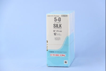 Perma - Hand SUTUPAK - Suture without Needle Braided Silk Nonabsorbable Coated Size 5 - 0 18 Inch Suture - A302H
