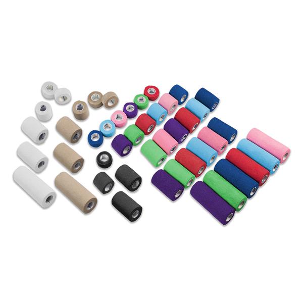 Dynarex Corporation Bandage Sensi-Wrap Compression Elastic 1"X5Yd Rainbow 30/Ca - 3181