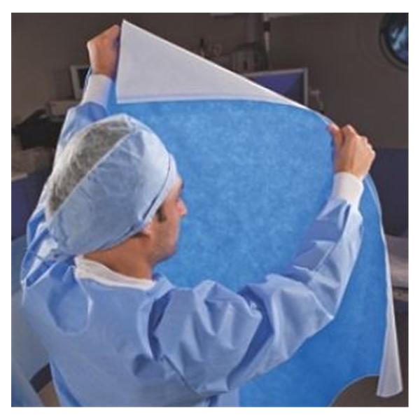 O & M Halyard Wrap Csr Kimguard 54 In X 54 In White / Blue Latex Free 48/Case - 34182