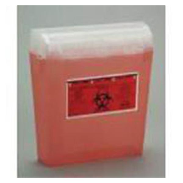 Bemis Healthcare Container Sharps Wallsafe 3Qt Plastic Translucent Red 24/Case - 125 030